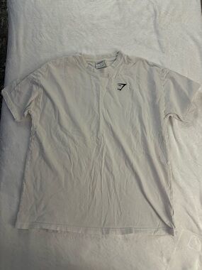 Gymshark White Short Sleeve Crew T-Shirt with Small Chest Logo